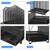 Simple Trending Mesh Desk Organizer with Sliding Drawer, Double Tray with 5 Sections File Bookshelf, Black