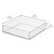iDesign Stackable Makeup Drawer Organizer Tray - Vanity Organizer or Desk Organizer, Set of 4, Clear