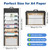 Expanding Wall File Organizer, File Folder with Hanging 6 Pockets, Multi-Layer File Storage with Tags and Hook, Portable and Foldable File Organizer,