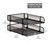 Mind Reader Paper Tray, Desk Organizer, Stackable, Storage, Office, Metal Mesh, 10.5" L x 13.25" W x 7.5" H, Set of 2, Black