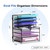 Reeplan 7 Tier Desk File Organizer, Letter Tray Paper Organizer, Metal Desktop Organizers and Accessories for Study and Workspace, for Home Office, B