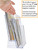 SourceOne Premium Acrylic Brochure Support Inserts for Humid Environments, 5 Pack