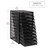 Mind Reader 10-Drawer Desk Organizer for Office Supplies, Crafts, Mail Sorting & More, Metal Mesh, 10.75"L x 14"W x 21.25"H, Black