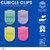 1InTheOffice Cubicle Clips, Assorted Colors Cubicle Clips for Fabric Walls, 15 Pack