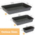6 PCS Large Drawer Organizer, 3 Sizes Plastic Versatile Desk Drawer Organizer Trays, Kitchen Drawer Organization and Plastic Storage Bins for Makeup,