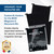 BCW Magazine & Document Bin Partitions - 6 Pack | Smooth Black Plastic Finish, Works With Adhesive Labels | Magazine Dividers Fit Magazine & Document