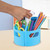 Learning Resources Create-a-Space Storage Mini Center Blue - Desk Organizer for Kids, Homeschool, Caddy, Back to School, Classroom Must Haves