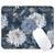 Nipil Blue and White Floral Mouse Pad, Luxury Gold Chrysanthemum Flower Mousepad Mouse Mat with Non-Slip Rubber Base for Home Office Desk Accessories