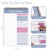 Newkita 30 Sheets Undated Daily Planner Memo Pad, 5.1x7.8 Inch To Do List Notebook, Multiple Functional Checklist Notepads for Office, School and Hom