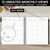 bloom daily planners Undated Dot Journaling Calendar Planner - Essential Weekly/Monthly Grid Style Agenda Book (7" x 9") - V2