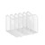 Simple Trending Mesh Desktop File Sorter Organizer, 5-Section Bookshelf for Desk Home Office, White