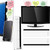 4 Pieces Computer Monitor Message Memo Board Transparent Message Panel Monitor Sticky Memo Note Board Phone Holder for Screen Computer Laptop Cabinet