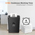 Bonsaii 12-Sheet Cross Cut Paper Shredder, 5.5 Gal Home Office Heavy Duty Shredder for Paper, Credit Card, Mail, Staples, with Transparent Window, Hi