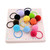 12pcs Assorted Color Fluffy Ball Pom Pom Hair Ties Handmade Hair Accessories Best for Baby Girls (Random Color)