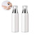 VASANA 2PCS 120ml Empty Portable White Plastic Airless Pump Bottles Refillable Travel Size Cosmetic Makeup Essential Oil Lotion Cream Facial Cleanser