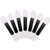 50 PCS 2 Inch Disposable Black Handle White Double Sided Latex Sponge Tipped Eye Shadow Stick Cosmetic Makeup Foundation Lip Oil Applicator Makeup Br