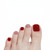 24pcs Press On Toenails French Tips for Women Short Fake Toe Nails with Glue Fake Toenails Full Cover Artificial Feet Toenails Stick On Red Pink