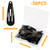 Clips for Hair Barrettes Women Metal Snap Hair Clips Accessories (50Pack, Black, 1.2 inch)