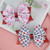2Pcs Valentine's Day Love Hair Clip Claw for Girls Glitter Heart Headwear Hairpin Ribbon Hair Clip XOXO Bowknot Red Sequins Headdress for Birthday Pa