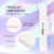 10pcs - PANA Jumbo Double-Sided Emery Nail File for Manicure, Pedicure, Natural, and Acrylic Nails - White (Grit 100/180)