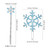 Lurrose Snowflake Hair Clips: 6pcs Blue Snowflake Hair Pins - Rhinestone Decorative Bobby Pins for Women Girls Christmas Bithday Wedding