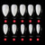 HerMia 600pcs Almond Shaped Nail Tips Artificial Full Cover False Flake Nail Tips 10 Sizes Acrylic Natural Nails for Nail Salon Nail Shop DIY Nail Ex