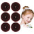 Extra Bun Maker for Kids, Ring Style Hair Doughnut Shaper, 6PCS Chignon for Short and Thin Hair (Small Size, 2.5 Inch/Brown)