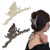 KuuGuu Butterfly Hair Claw Clips for Women,2 PCS Large Strong Metal Rhinestone Butterfly Claw Clips