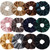 Mandydov 12 Pcs Velvet Hair Scrunchies Elastic Hair Ties Ropes Scrunchie for Women Hair Accessories