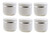 6Pcs Empty Refillable Travel Cosmetic Cream bottles - PP Plastic White Sample Packing Makeup Face Cream Eye Cream Ointment Storage Container Vial Jar