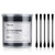 tifanso 200 Count Black Cotton Swabs, Natural Black Double Tipped Cotton Buds, Cruelty-Free Ear Swabs, Chlorine-Free Hypoallergenic