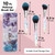 Glamlily 10 Piece Makeup Brush Set with Case, Acrylic Purple and Blue Makeup Brushes