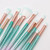 Makeup Brush Set 10 Pcs Fish Tail Eye Makeup Brushes, Eyeshadow Concealer Eyeliner Brow Blending Brush Tool(Multicolor Mermaid Handle)