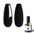 modelones Gel Nail Polish Black Gel Polish Black Nail Polish Soak Off No Peel Thickening Nail Art Manicure for Girl 15 ML