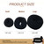 Beautiful Hair Bun Styler Rings for Women - Donut Buns Doughnut Shaper Chignon Former Pack of 3 (Large, Middle, Small) (Black)