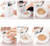15ml 0.5oz Empty Portable Luxurious Air Cushion Puff Box Dressing Case Powder Box BB Cream Container Holder with Air Cushion Sponge Powder Puff and M