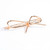 AKOAK Metal Bow Copper Hair Clip Bobby Pin Ponytail Holder Hair Accessories for Women and Girls(2 Pcs/Lot,1 Gold & 1 Silver)
