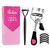Pinkiou Eyelash Curlers with Comb and Eyelash Separator Set Professional Lash Curler with Built-in Comb Ergonomic Heart-Shaped Handle and Eyelash Com