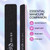 10pcs - PANA Jumbo Double-Sided Emery Nail File for Manicure, Pedicure, Natural, and Acrylic Nails - Black (Grit 80/80)