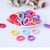 YuanKanJu Hair Ties for Toddlers 100 PCS Cute 10 Colors 1.25 Inch Mini Seamless No Pull Small Size Hair Bands Ponytail Holder YYM