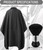 Borogo Professional Hair Cutting Cape with Neck Duster Brush, Salon Barber Cape, Hairdressing Accessories Black