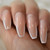 CoolNail Glossy White French Press on False Nails Extra Long Coffin Ballerina Shape UV Gel Nude Fingersnails Free Adhesive Tapes 24pcs
