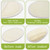 2 Pack Exfoliating Shower Loofah Sponge Pads, Body Scrubber for Men Women Removing Dead Skin, Made with Natural Luffa and Terry Cloth, 5.9x3.7IN Loof