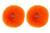 2pcs Pack Furry Faux Fur Hair Scrunchies Artificial Fur Hair Bobbles Elastic Hair Band Rope Wristband Ponytail Accessories (Orange)