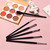 6pcs Fine Angled Eyeliner Brush, Precision Eyeliner Eyebrows Makeup Brush Set Angled Eyeliner Concealer Ultra Flat Thin Brush Beveled Eyebrow Curved