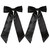 SALOCY Hair Clip, 2 PCS Satin Bow Hair Clips for Women Girls with Long Tail, Big Ribbon Bows for Hair Design (Red, 28.5*8cm)