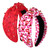 ARATLENCH Valentines Day Headband Red Heart Rhinestone Jewelry Knotted Valentine Headbands Fashion Valentine's Head Band Hair Accessories Gift for Wo