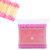 AKOAK 100 Pcs/set Colorful Double Head Spiral Cotton Swabs, Ear Picking Cotton Swabs, Makeup Remover Sanitary Swabs (Pink)