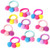 10PCS Colorful Pom Pom Balls Hair Ties Cute Elastic Hair Rubber Bands Traceless Ponytail Holder Soft Hair Ring Rope Hair Scrunchie Hair Accessories S