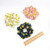 4 PCS Pineapple Pattern Fabric Hair Scrunchies Elastic Hair Rope Elastic Hair Bands Hair Ties Ponytail Holder Hair Accessories for Women Lady Girls H